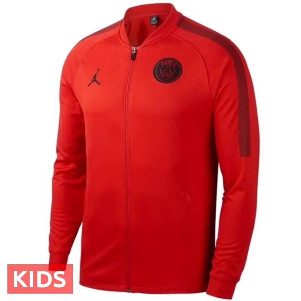 psg x jordan tracksuit red