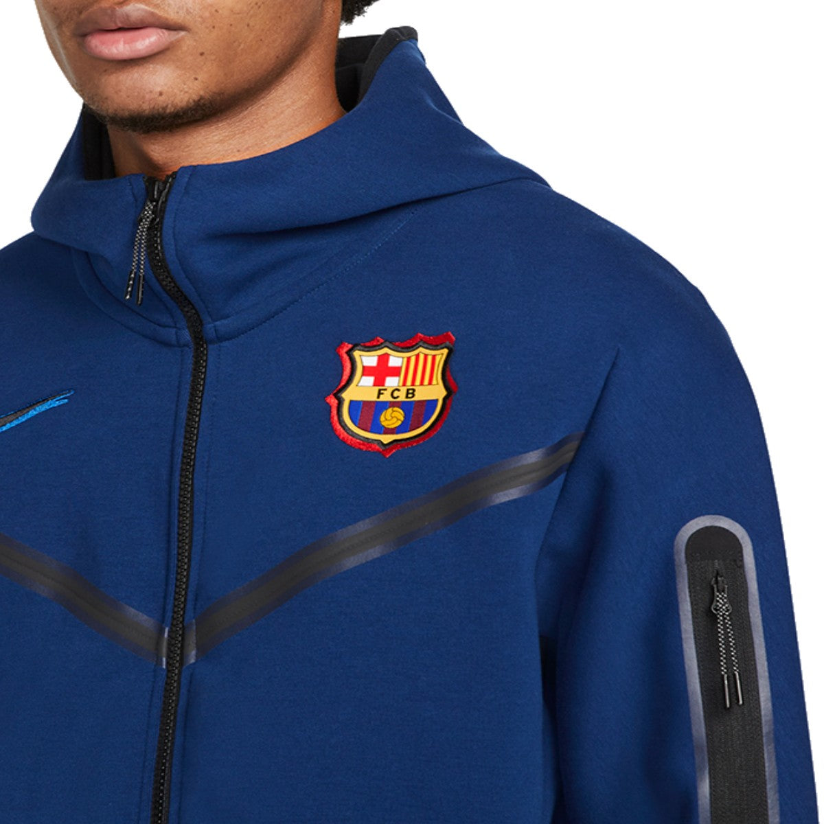 FC Barcelona Tech Fleece Presentation Soccer Tracksuit 2021 Nike ...