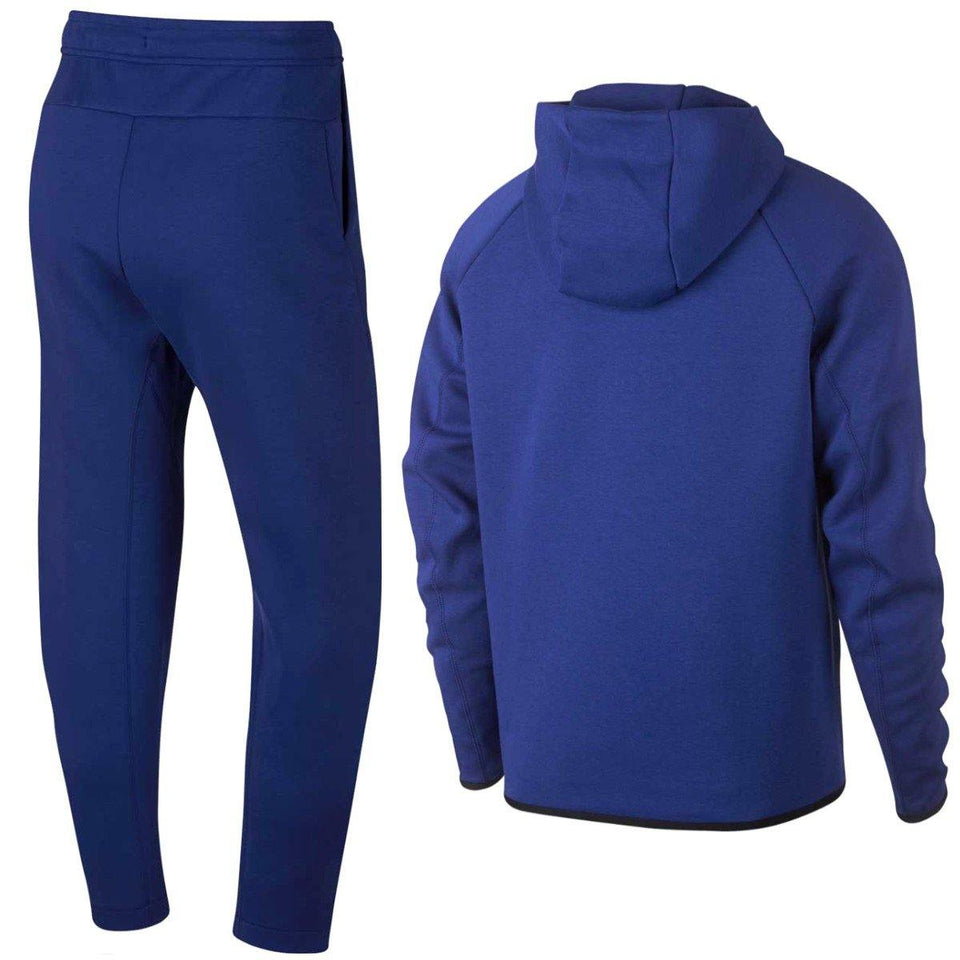 nike tech tracksuit dark blue