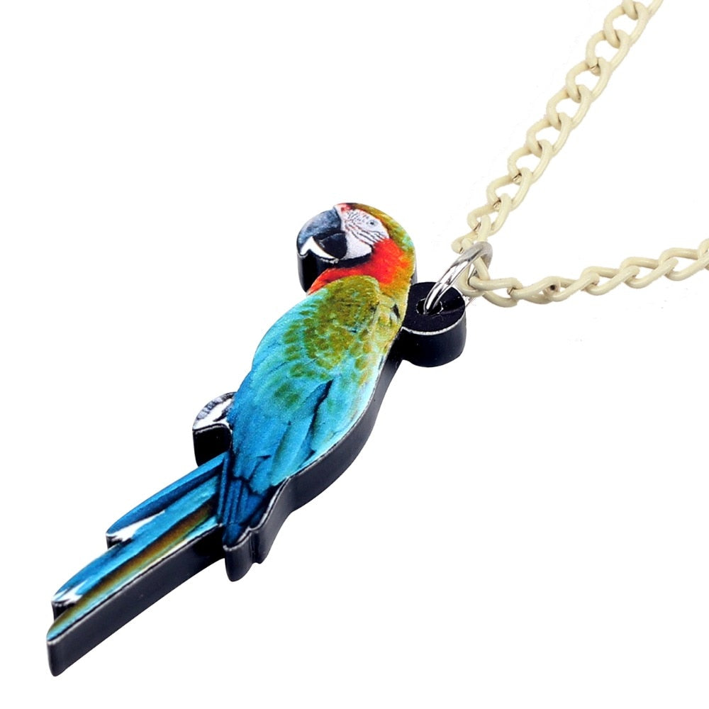 Acrylic Macaws Parrot Necklace - GrandOakTree