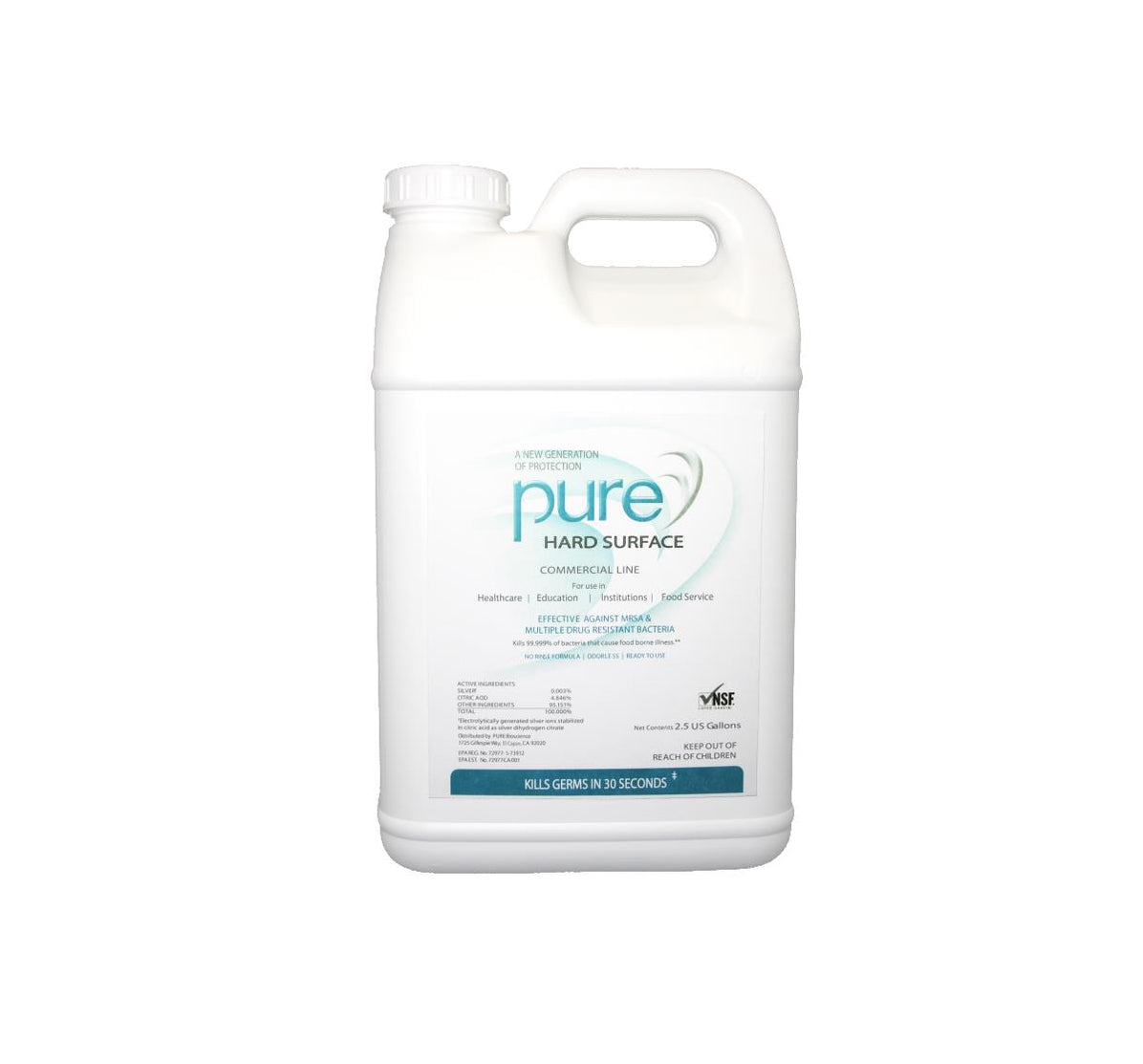 Pure Hard Surface Disinfectant 25gal Medical Supply Surplus