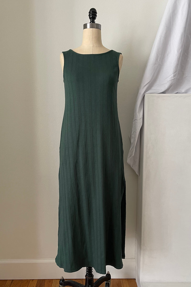 Fortuna Wide Rib Dress - Jade – Mien