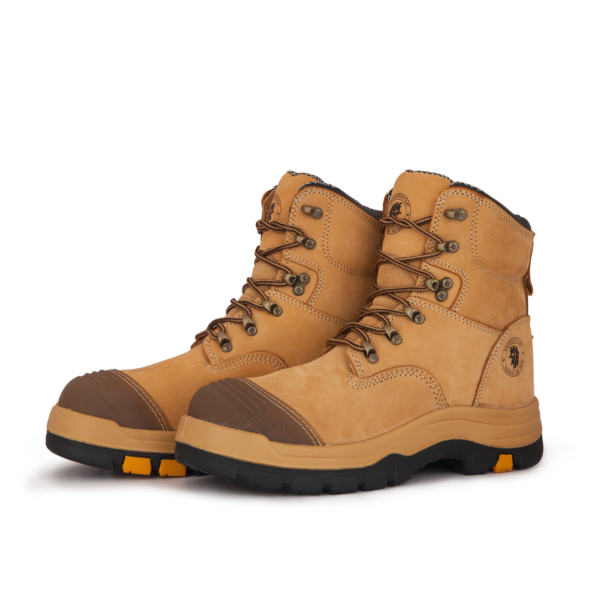 tan steel toe boots