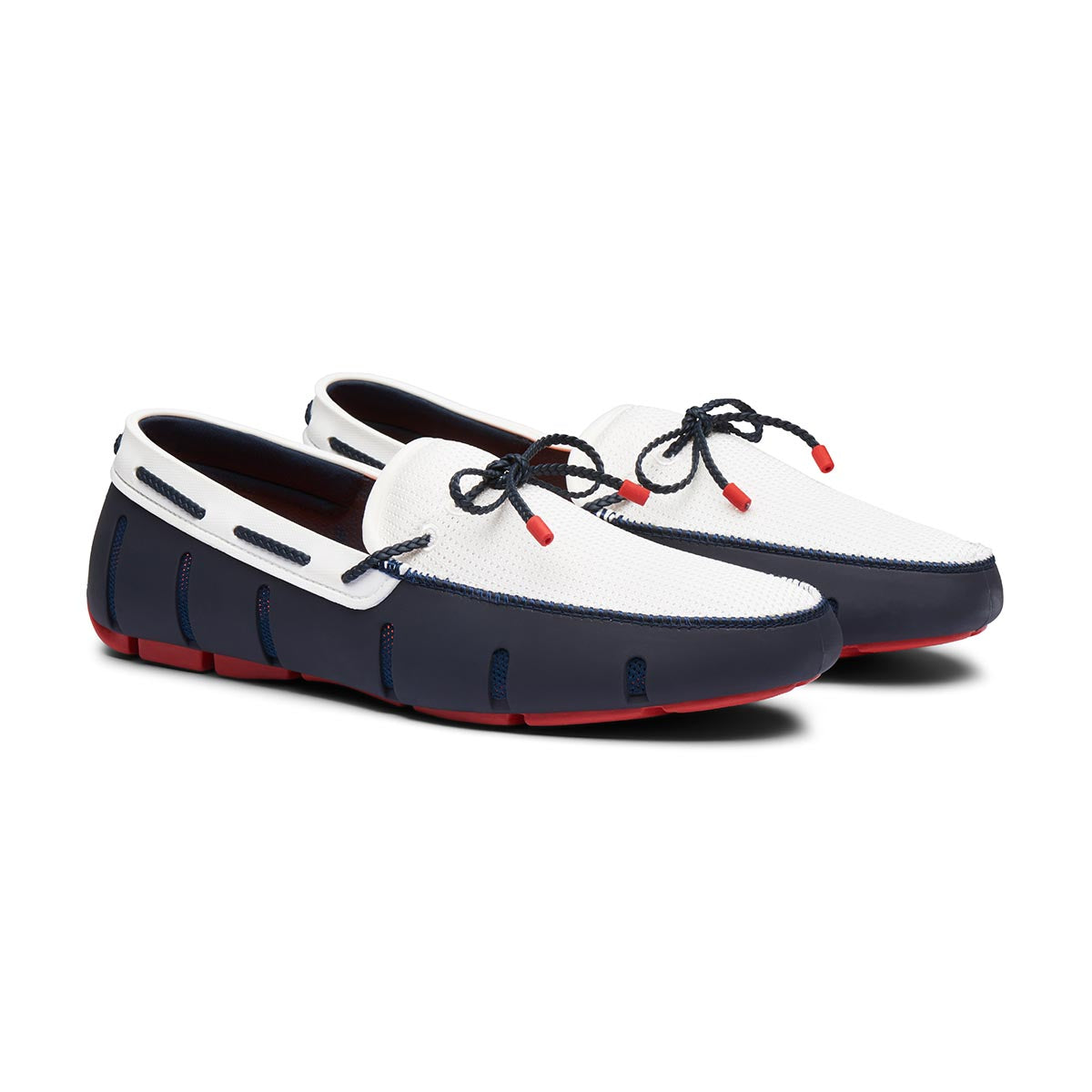 swims braided lace loafer navy