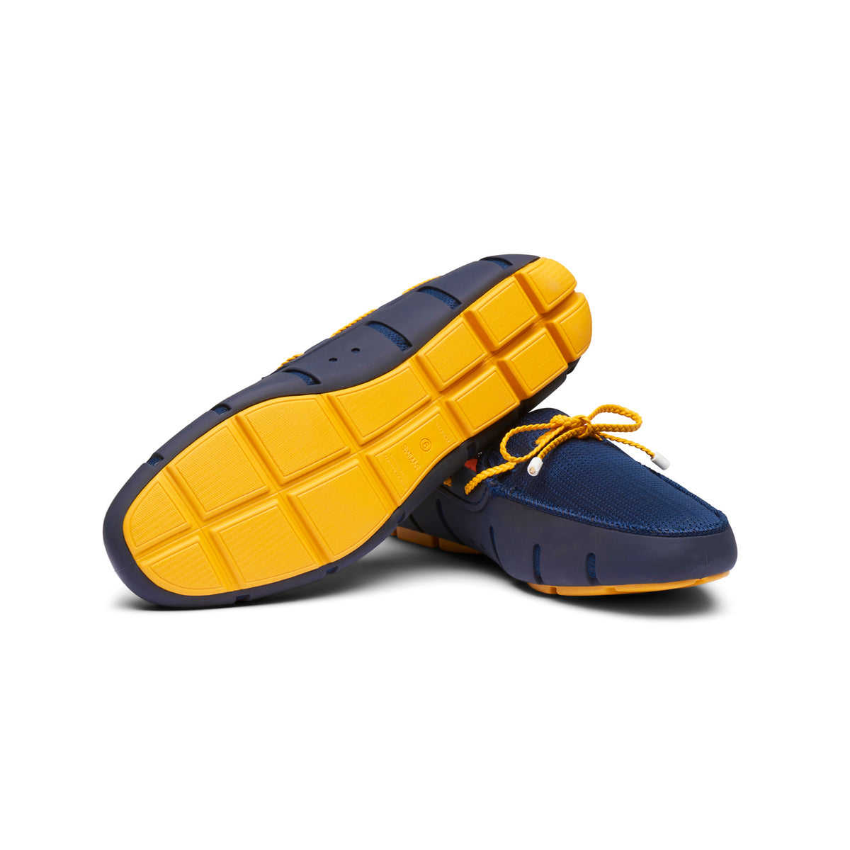 swims braided lace loafer navy