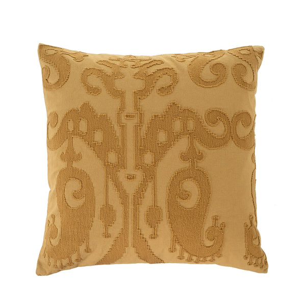 Embroidered Ikat Pillow