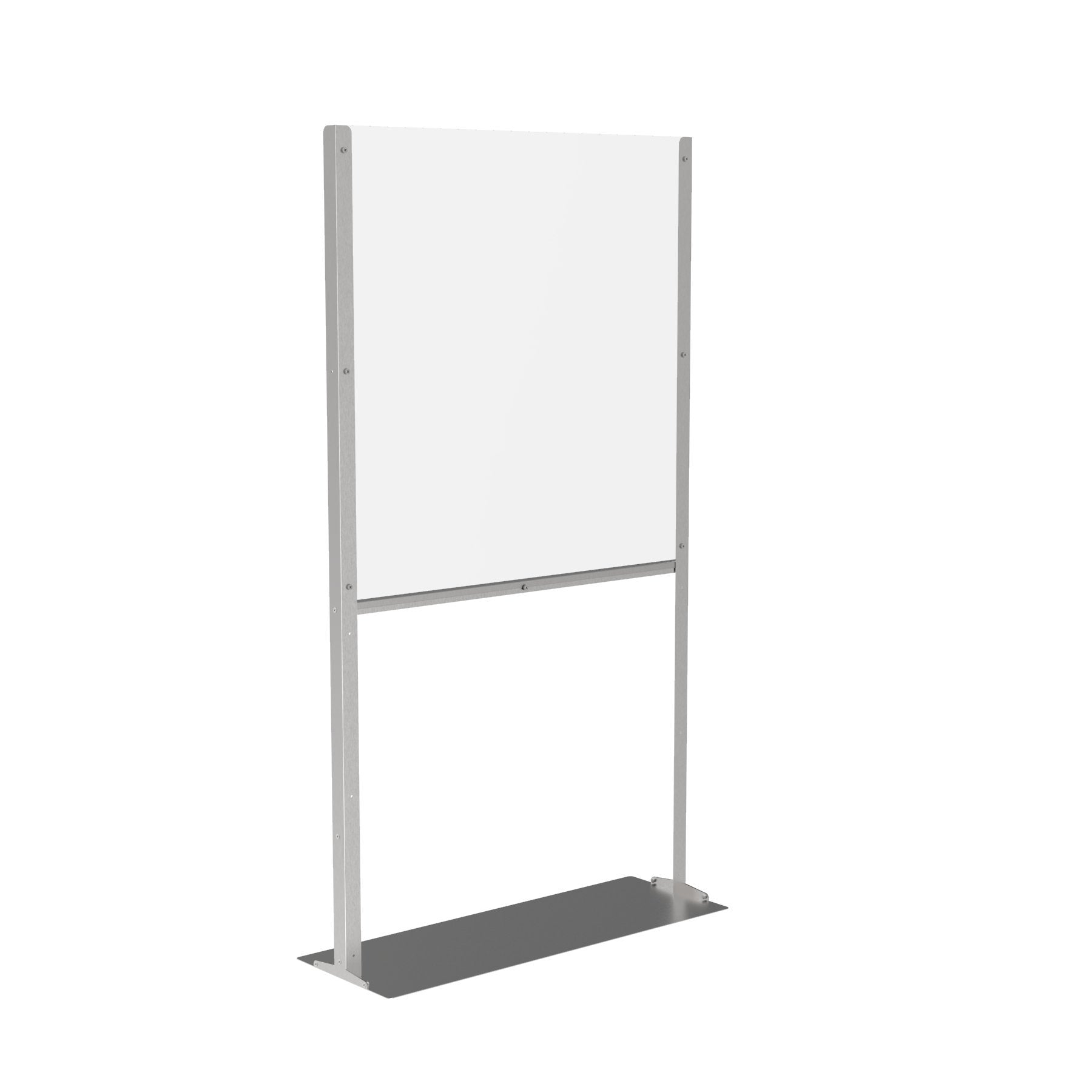 Pro Floor Standing Clear Plastic Protective Screen - Displaypro
