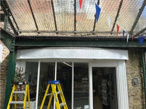 install of new shop sign sleaford