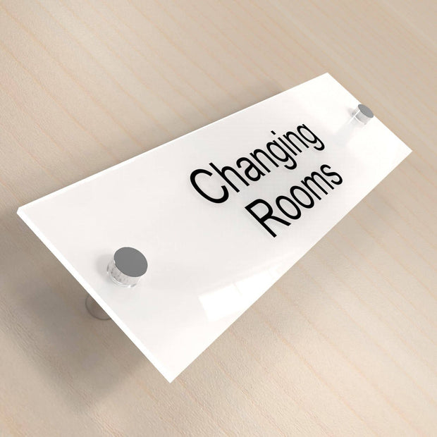 Frosted White Office Door Plaques – Displaypro