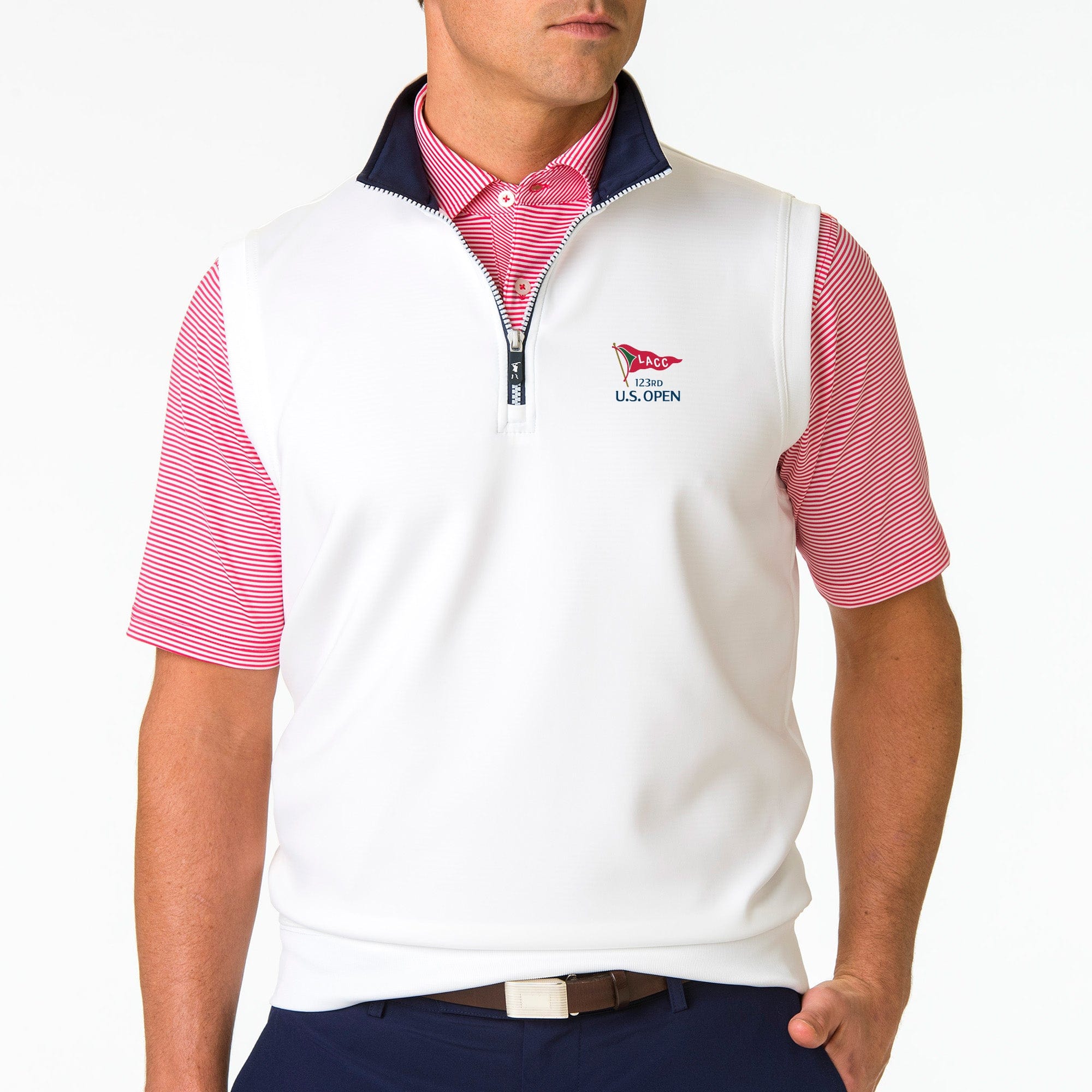 2023 US Open Caves Solid Quarter Zip Vest – Fairway & Greene