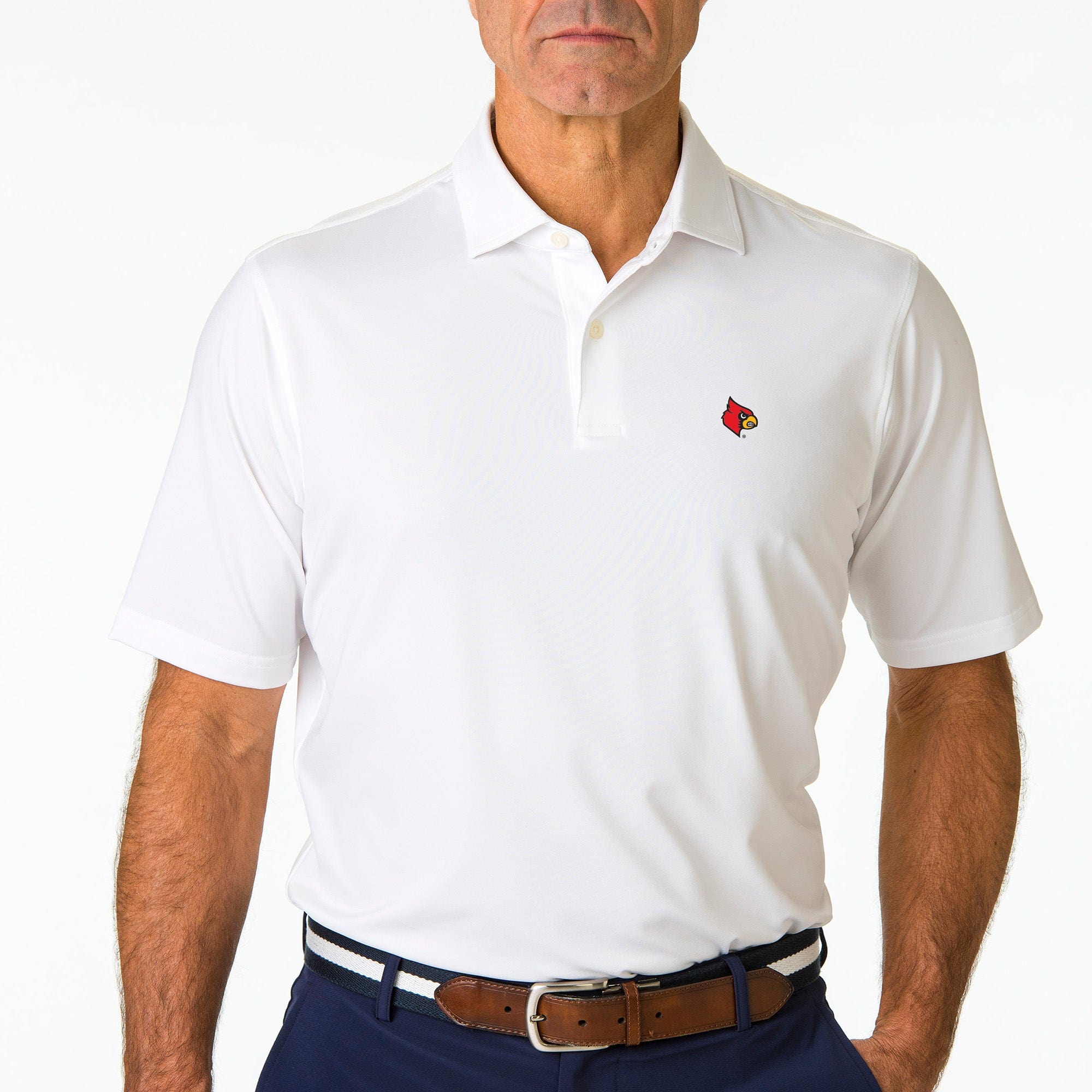 LOUISVILLE, USA Tournament Solid Tech Jersey Polo