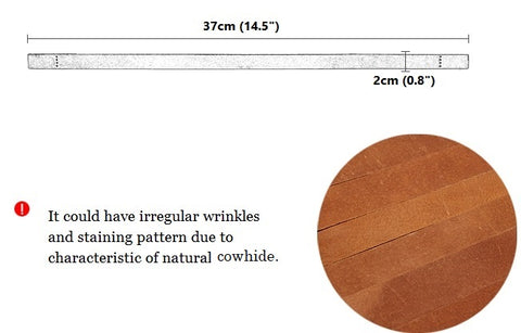 24” byhands Genule Leather Shoulder Bag Straps/Purse Handles, Tan (40-4125)