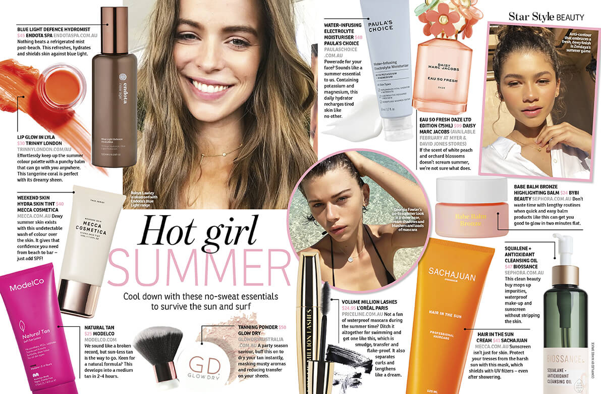Hot Girl Summer - Fake Tan Drying Powder - Editor Beauty Picks, February 2020 OK Magazine Australia