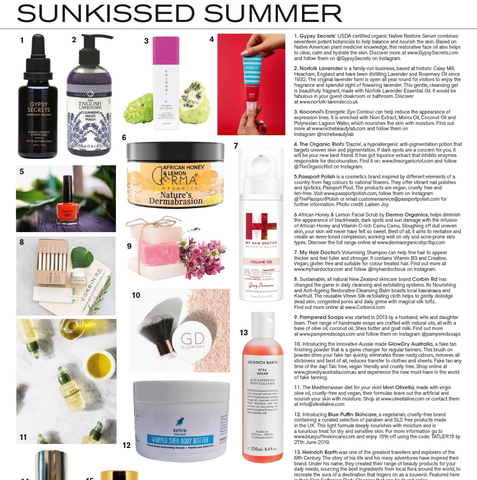 Sunkissed Summer Beauty Products - Tatler Magazine UK Beauty July 2019
