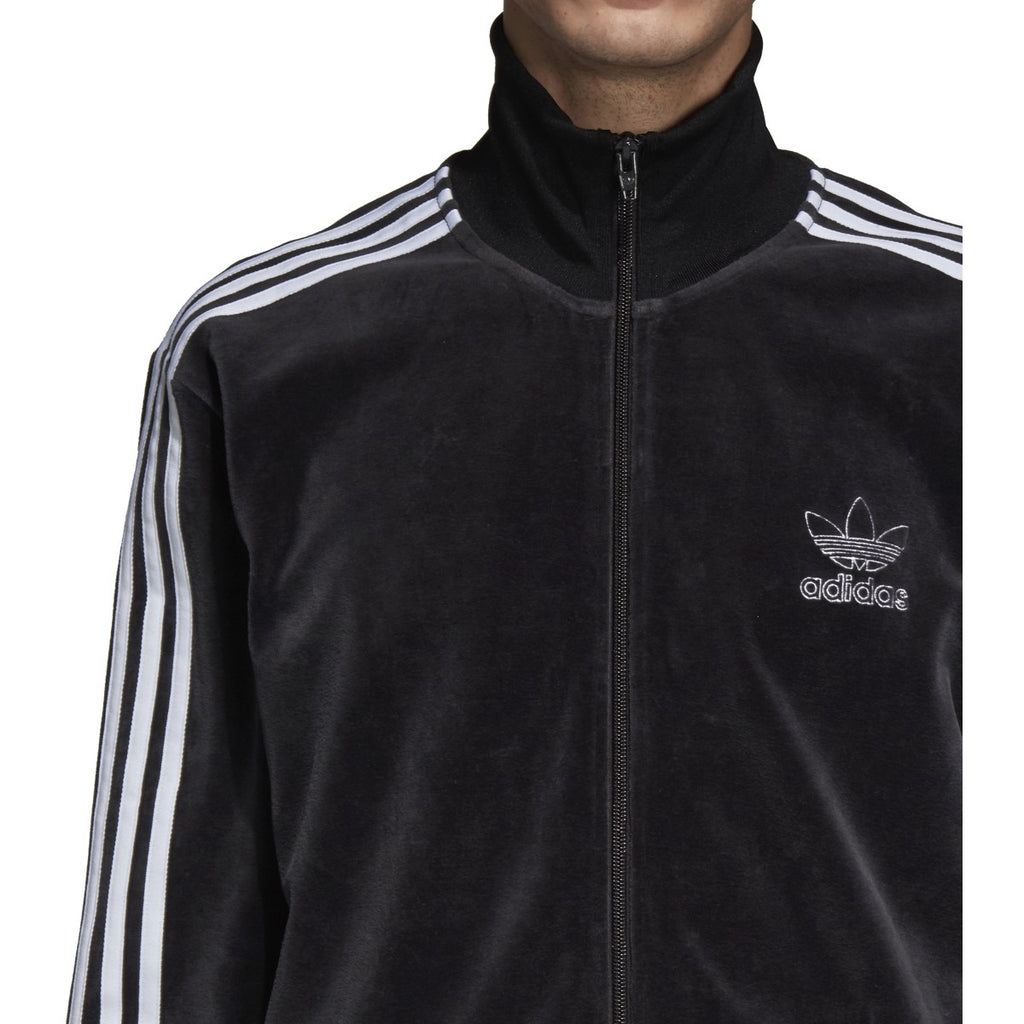 adidas beckenbauer velour track jacket