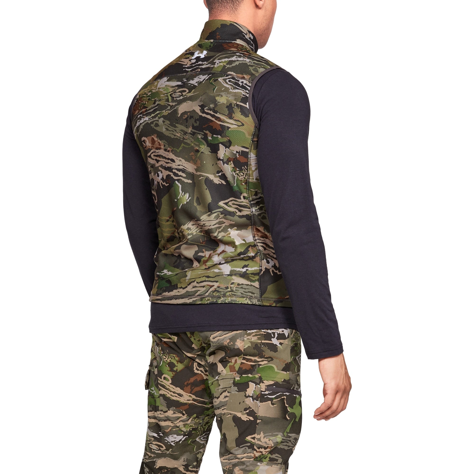 ua zephyr fleece camo vest