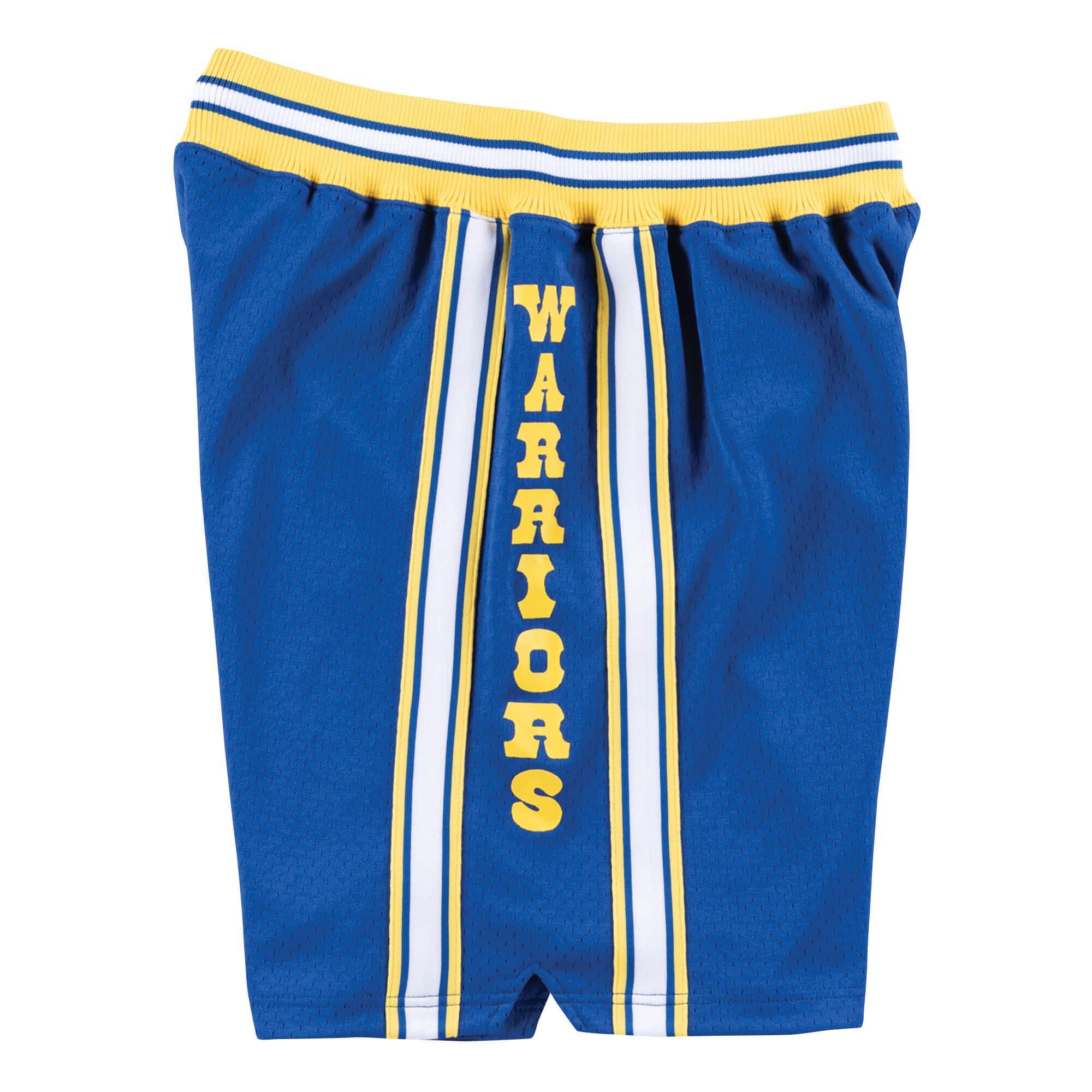 warriors authentic shorts