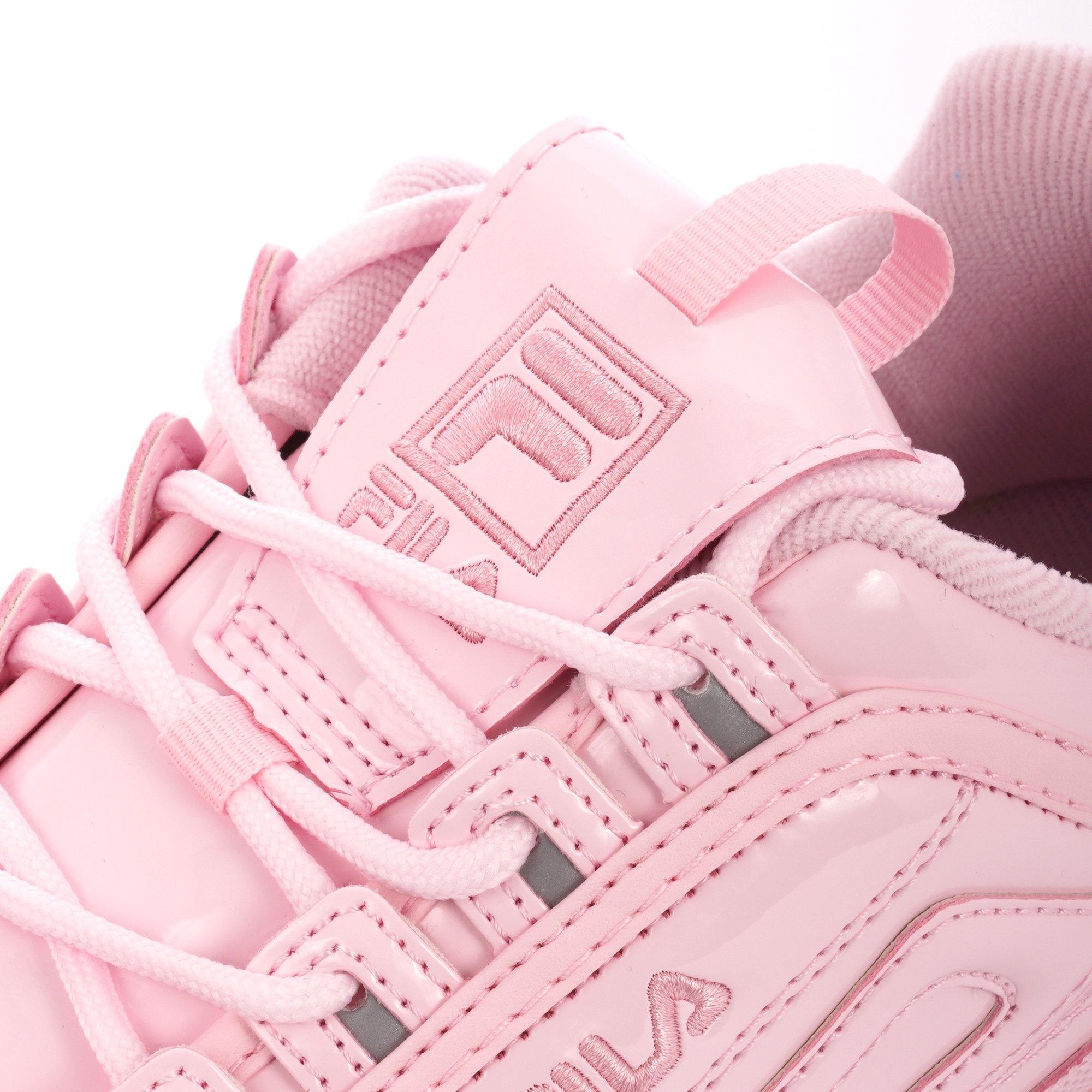 pink patent fila disruptor