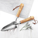 Luxury Personalised Garden Fork and Trowel Gift Set - Smiley Moments