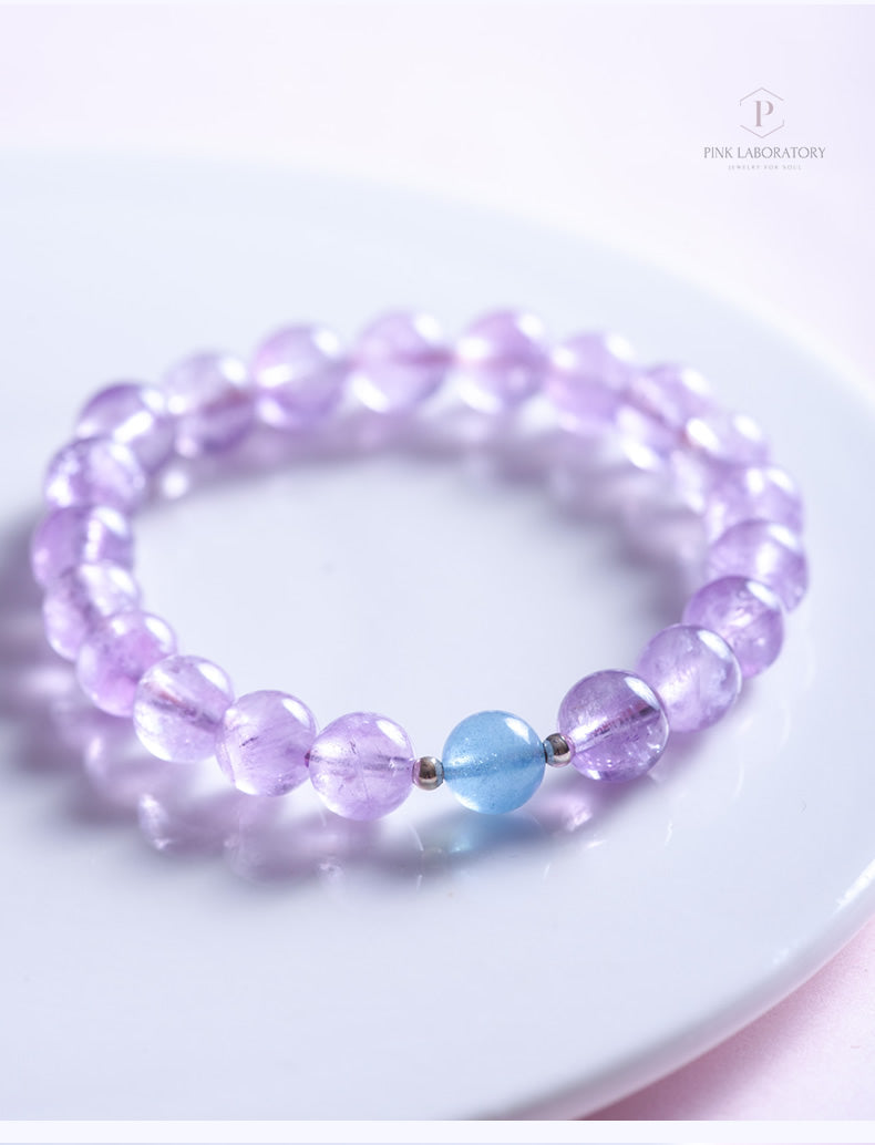 WAVES Navy Blue Lavender Pink Marine Bracelet (WVS028) Break Time