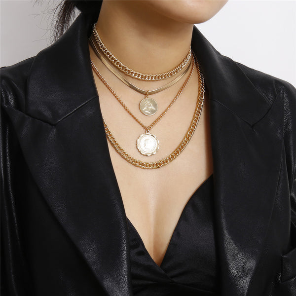 Chic Layered Bowknot Ribbon Pearl Chain Choker Necklace Set – ArtGalleryZen