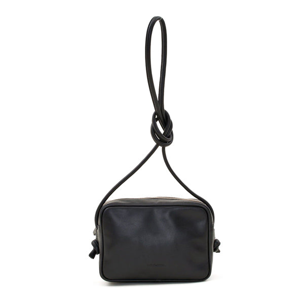 Mint&Rose-cassis-black leather crossbody bag 