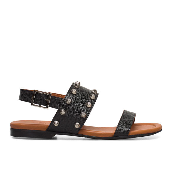 Billi Bi 4011 Black | Flat leather sandal