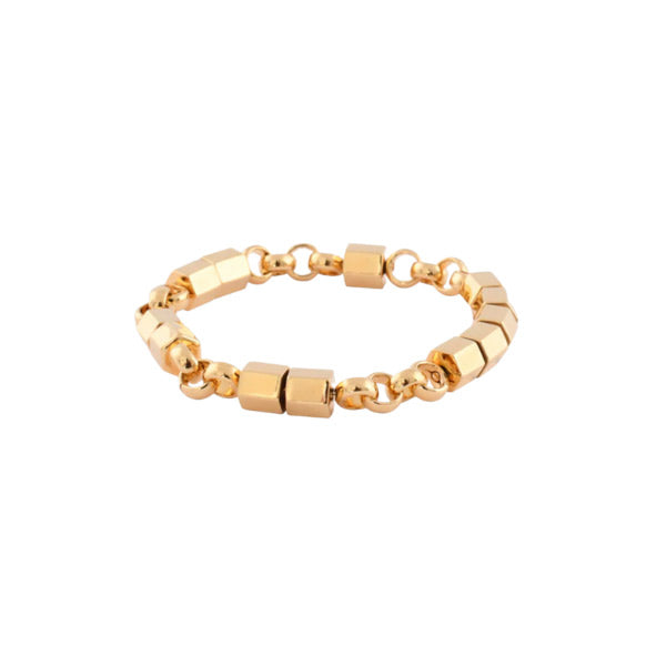 Kat-Maconie-prism-stud-bracelet-gold
