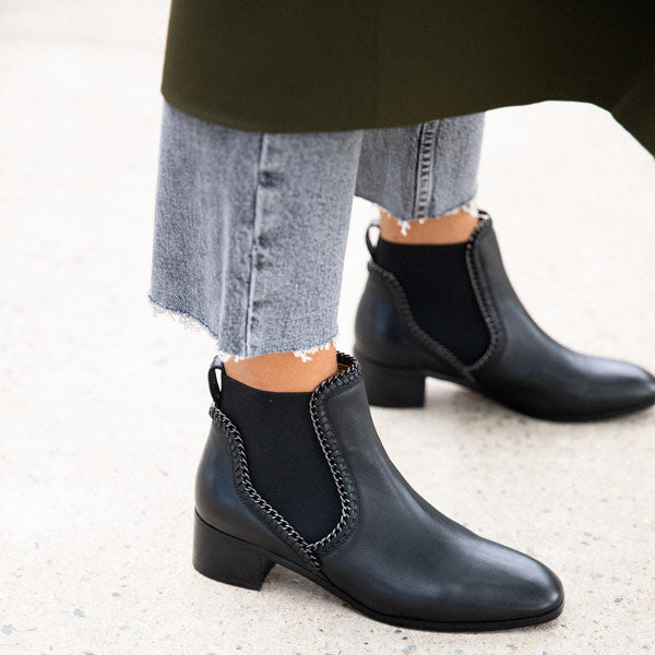 Emma Go - Erin - Women's Black Flat Suede Boots at The Nowhere Nation