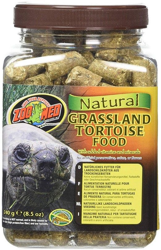 [Pack of 4] - Zoo Med Natural Grassland Tortoise Food 8.5 oz