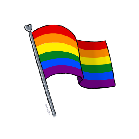 Pride flag (for 100DaysProjectScotland 2023)