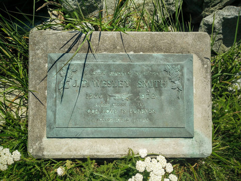 Iona Spit plaque - J.T. Wesley Smith