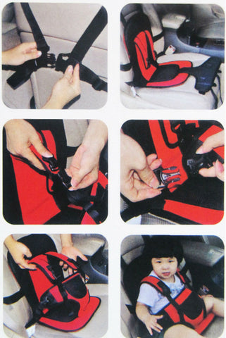 Generic Siège de coussin d'auto pour bébé avec ceinture de sécurité pour  bébés à prix pas cher