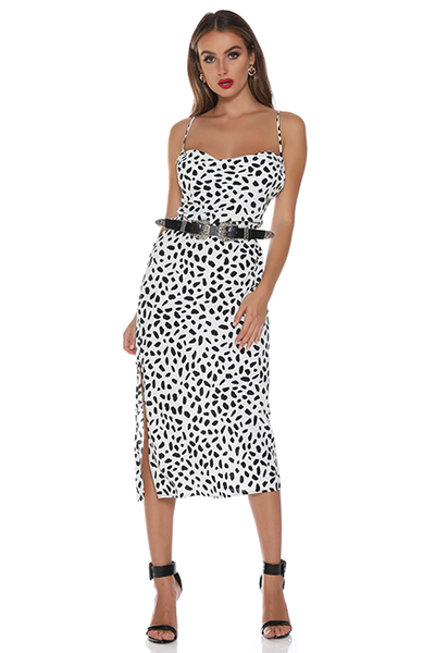 spot slip dress