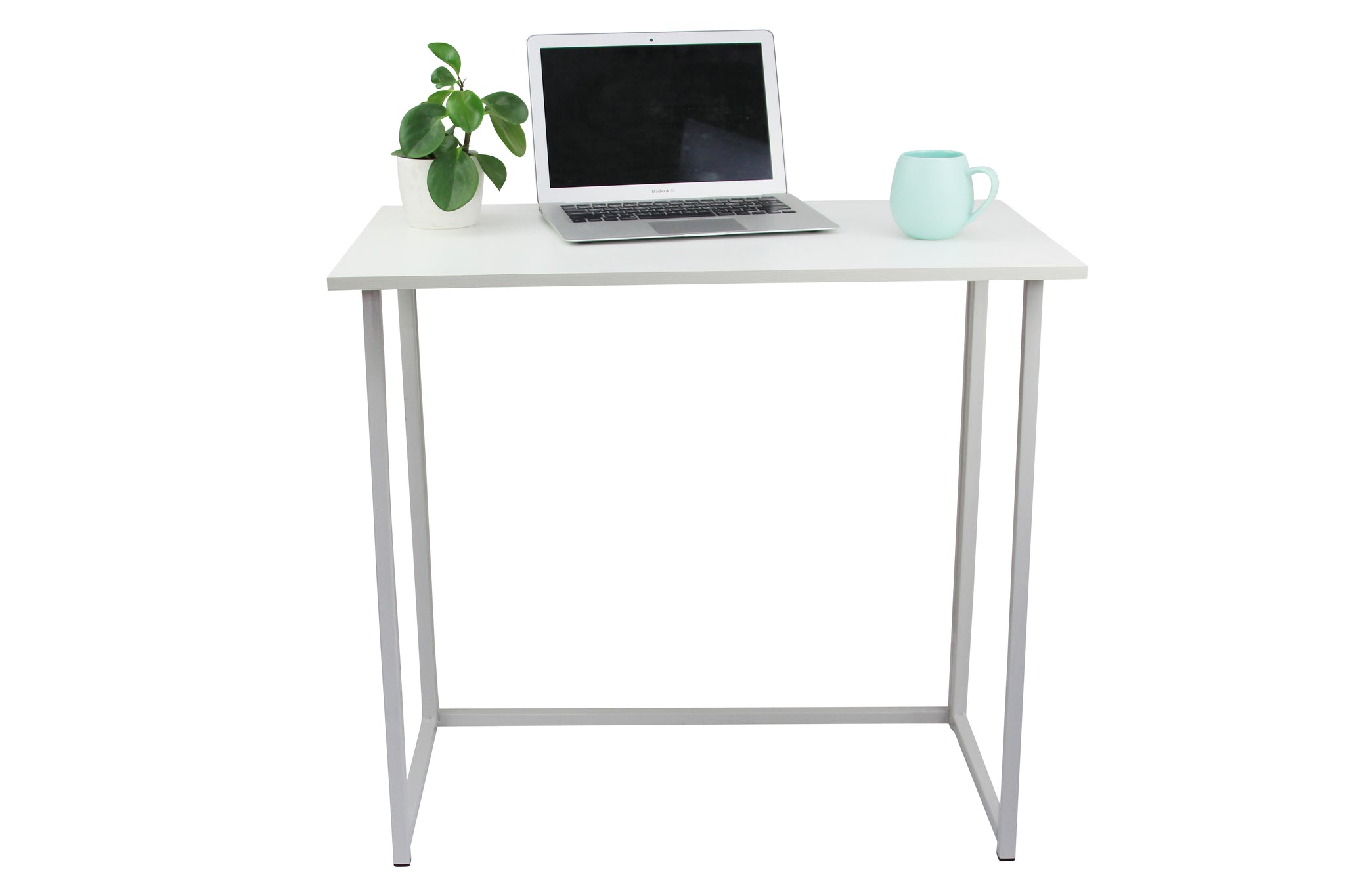 White Folding Computer Desk