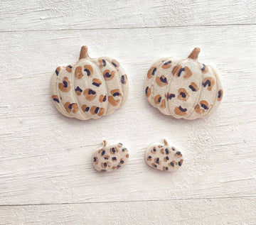 Mommy & Me Leopard Pumpkin Earrings