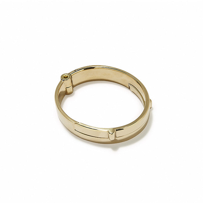 Giles & Brother - Wide Latch Cuff Gold Polished