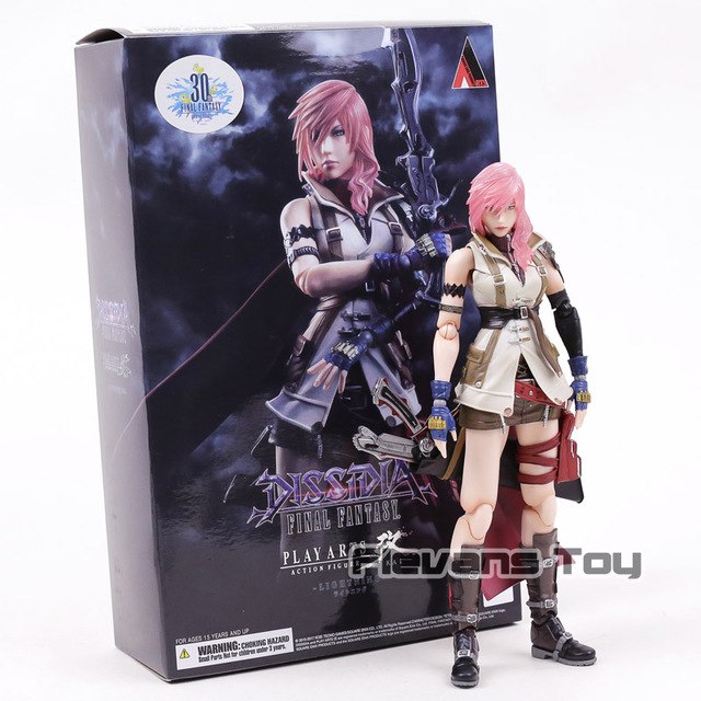 dissidia final fantasy play arts kai lightning