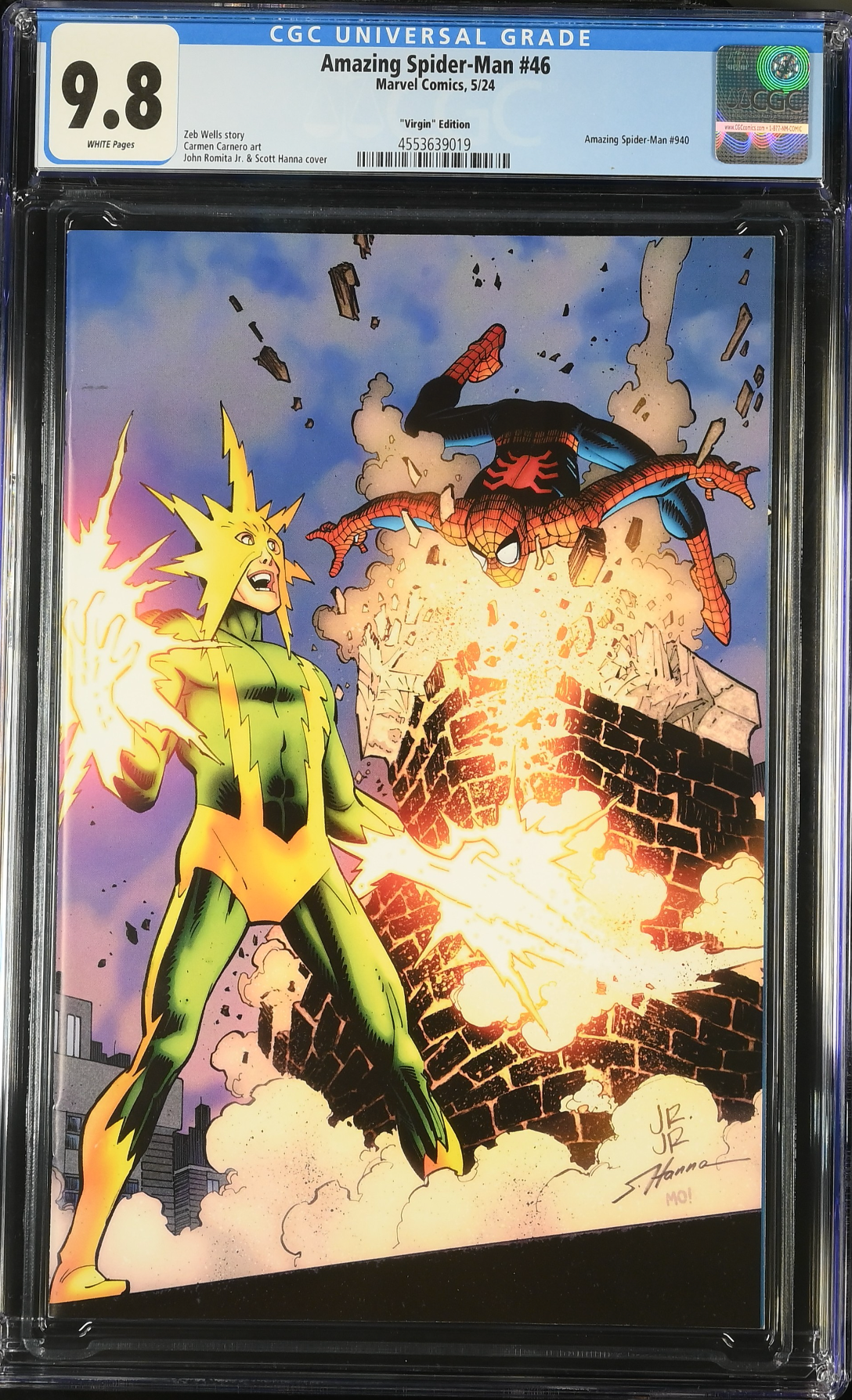 Amazing Spider-Man #46 Romita Jr. 1:100 Virgin Retailer Incentive Variant CGC 9.8