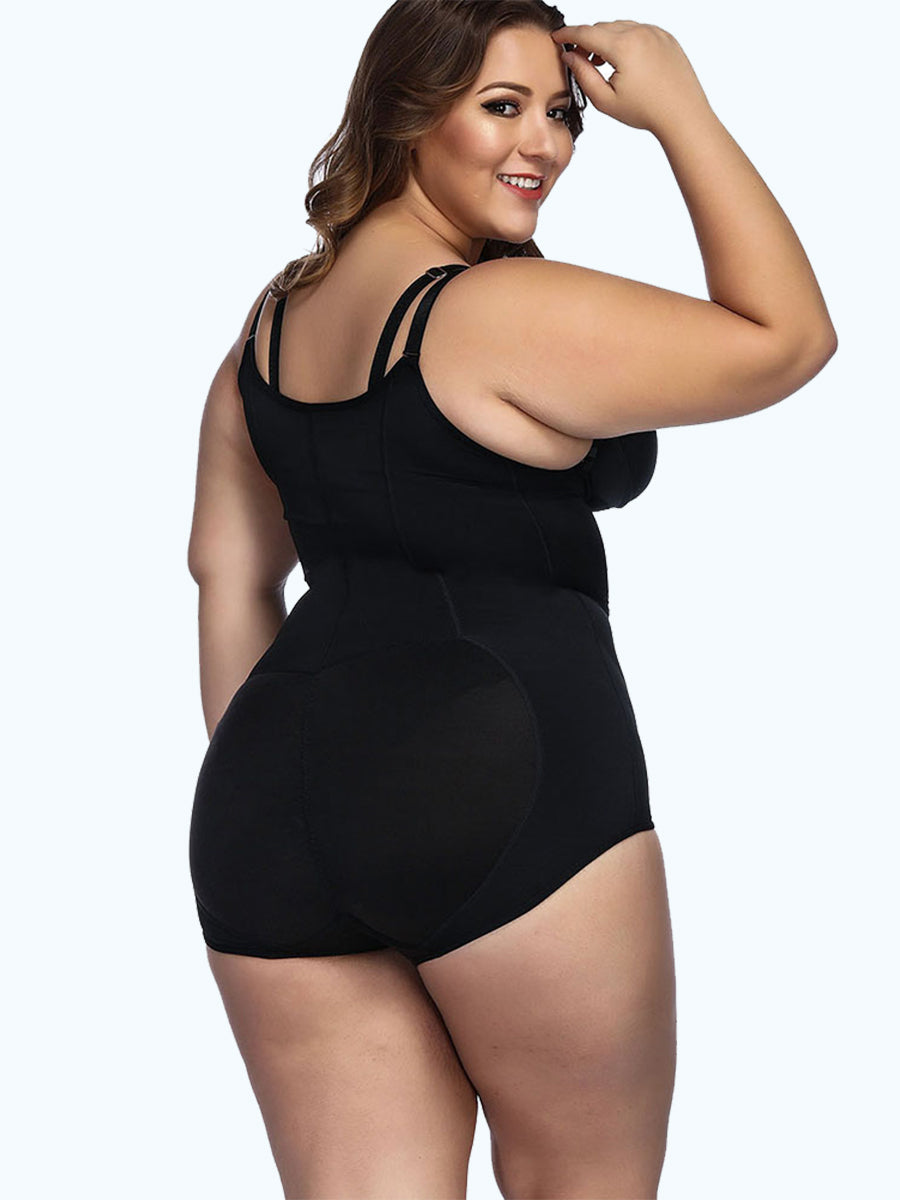 Adjustable Crotch Hooks Tight Bodyshort Shapewear