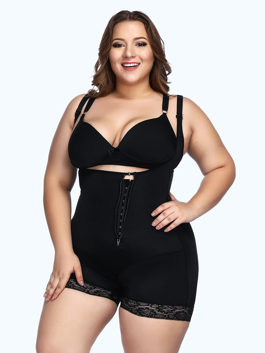 Loverbeauty Plus Size Bodysuit Shapewear | Ultra Conceal Compression Shaping Shorts