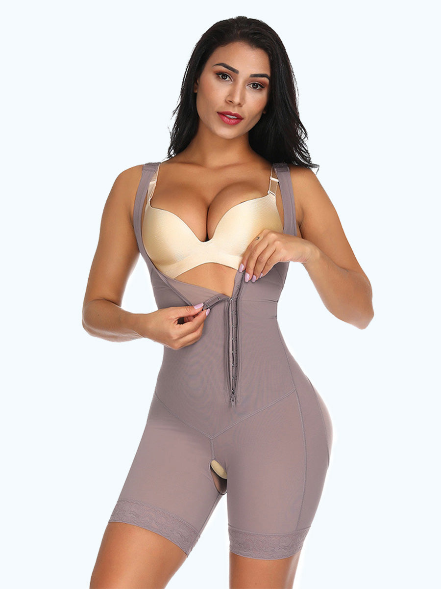 Loverbeauty Waist Control Shapewear Anti-Curling Tight Fit Bodysuit