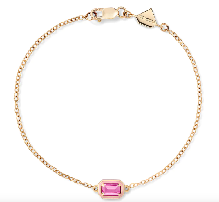 Rectangular Cocktail Bracelet Pink Sapphire - Millo Jewelry