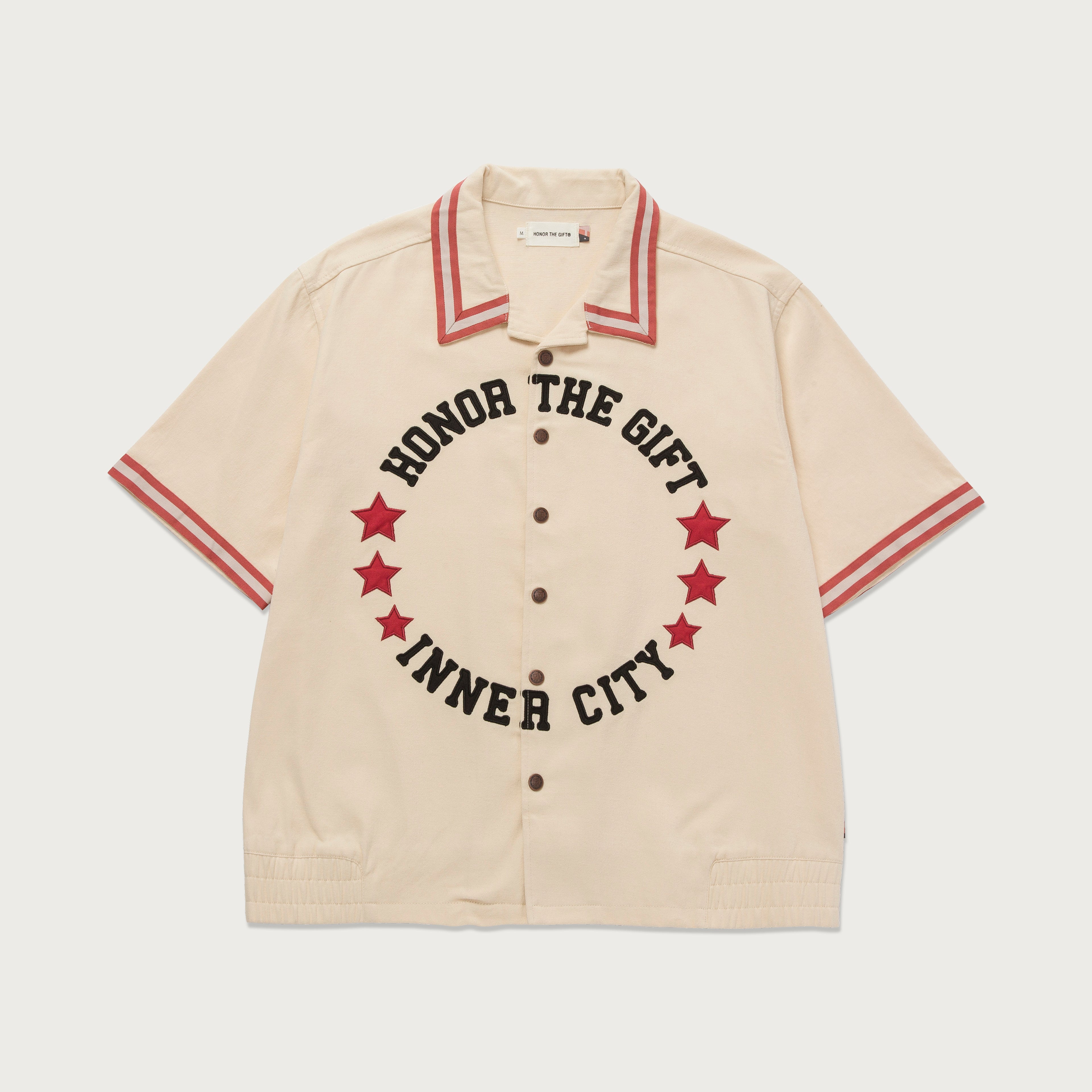 Tradition S/S Snap Button Up - Bone