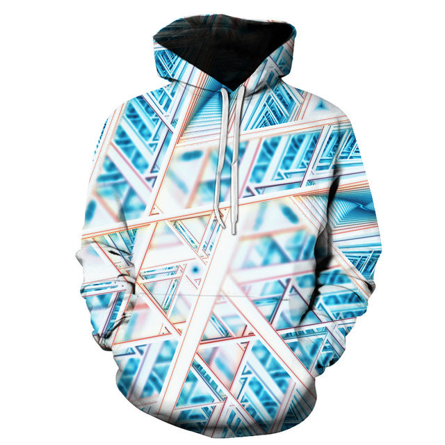 geometric 3d hoodie