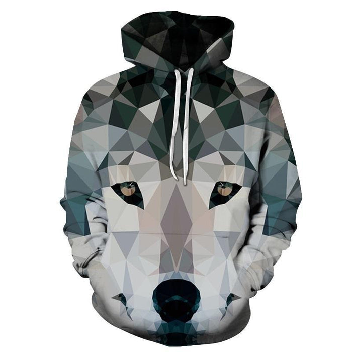 geometric 3d hoodie