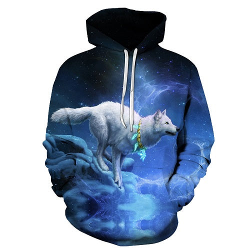 Galaxy Wolves 3D Sweatshirt Hoodie Pullover — My 3D Hoodie