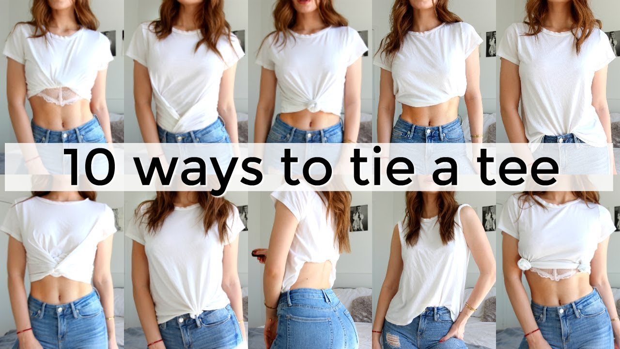 How to Tie a Shirt Into a Crop Top?
