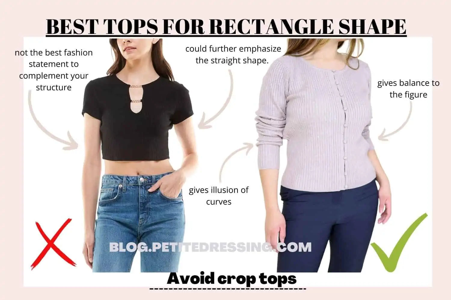 Can Rectangle Body Shape Wear Crop Tops? – solowomen