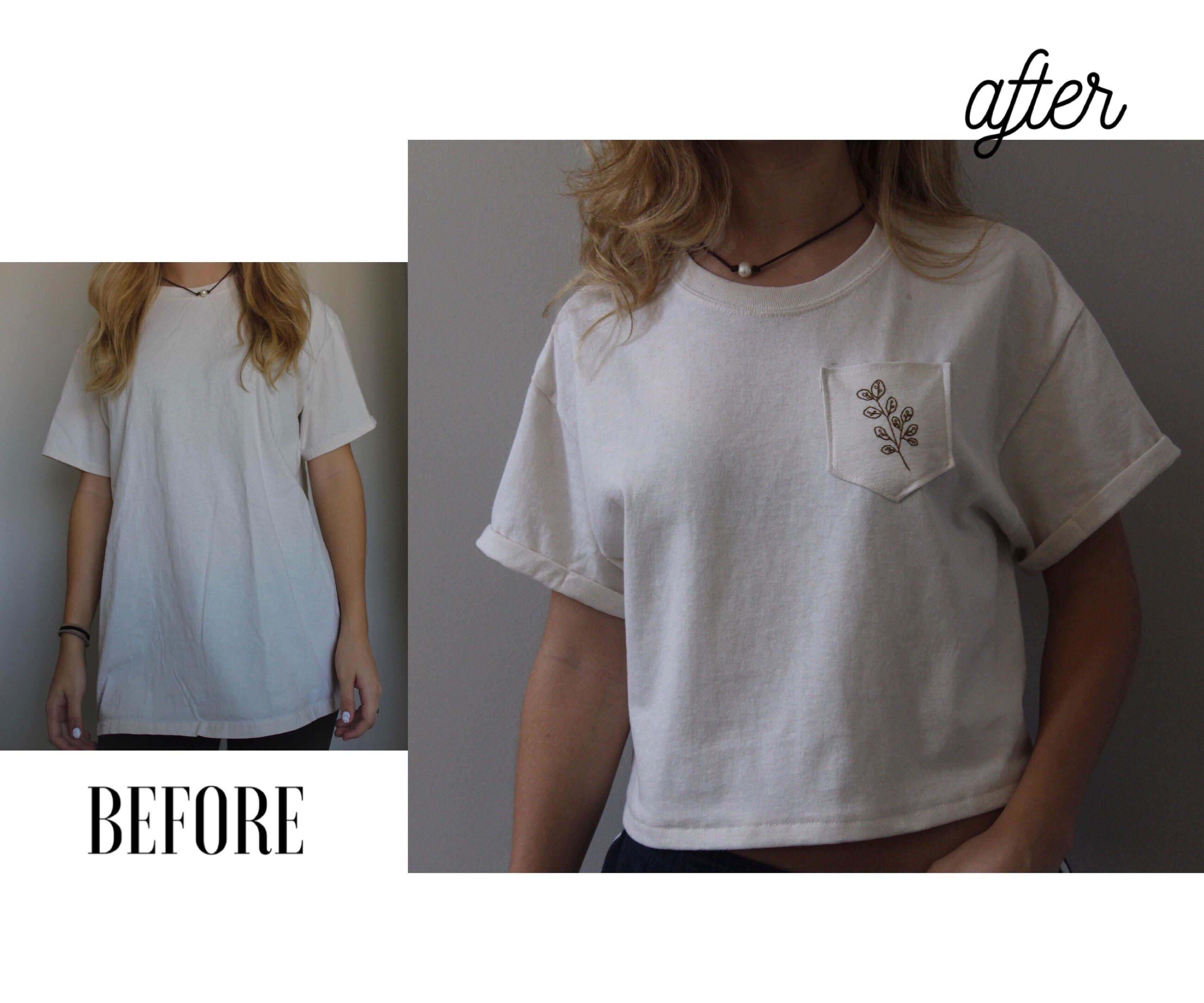 How To Cut A Tshirt Into A Baggy Crop Top? – solowomen